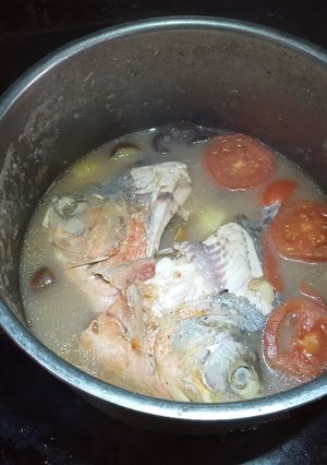 Hình của món Canh dấm đầu cá chim.