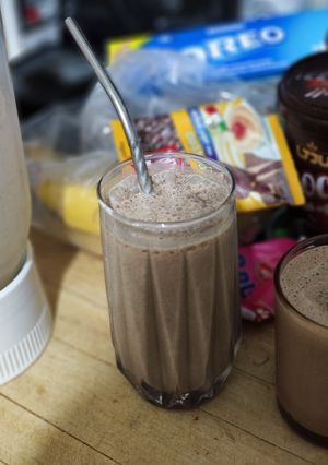 Foto resep 36. Smoothie Banana Chocoffee ++ Oreo