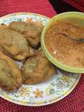 Tahu aci sampeu sambel kacang