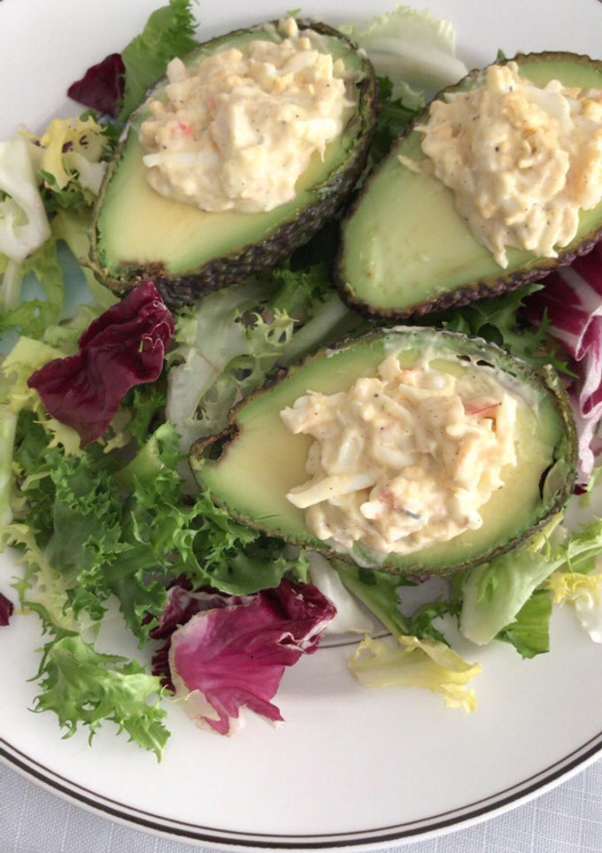 Una foto de Aguacates rellenos