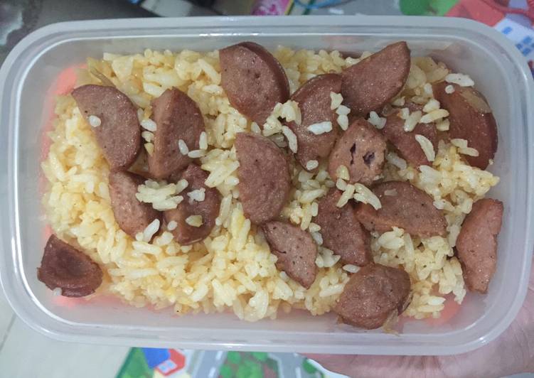 Resep Nasi goreng tomat sosis no msg Anti Gagal