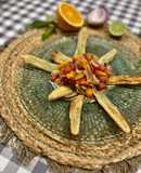 Ceviche de albaricoque con toque de curry