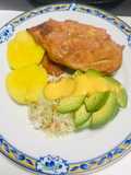 Pechuga  de pollo a la plancha con ensalada!!