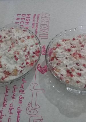 عکسی از دستور سالاد کلم و انار
