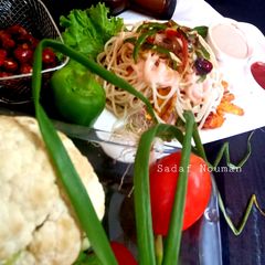 A picture of Singaporean rice recipe.