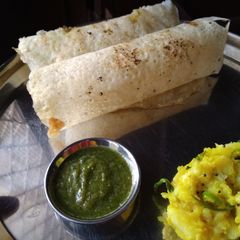 A picture of Falahari masala dosa.