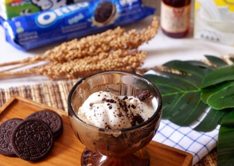 Resep Oreo Vanilla Rhum Ice Cream, Lezat