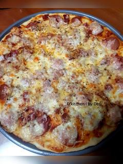 Foto resep Pizza homemade (no knead dough)