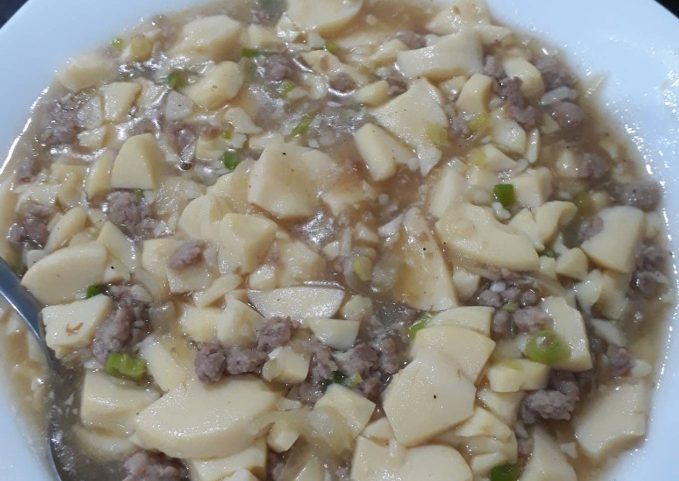 Muntahu Jepang dgn daging babi cincang (non halal)