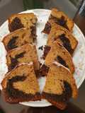 Budín marmolado