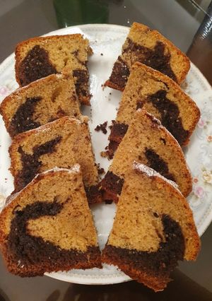 Una foto de Budín marmolado