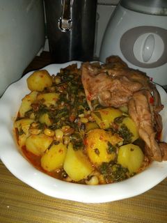 A picture of Potato beans porridge.