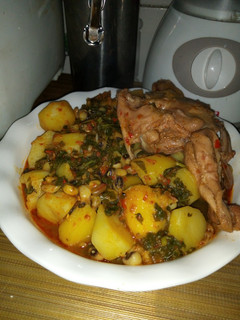A picture of Potato beans porridge.