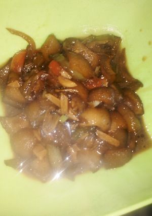 Foto resep Tumis kikil kecap pedas