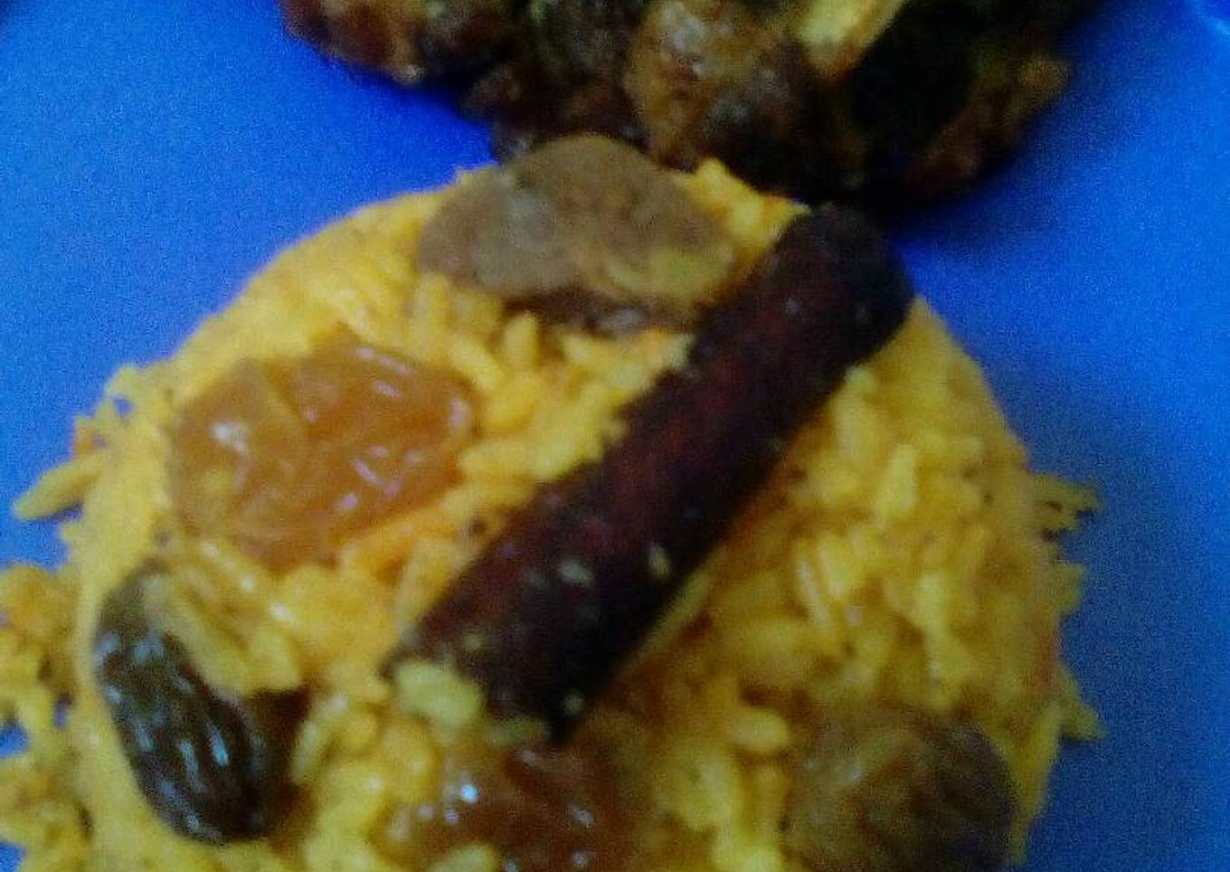 Nasi kebuli buntut sapi panggang ala mey