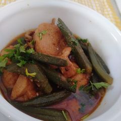 A picture of بھنڈی گوشت.