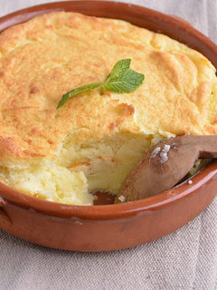 Una foto de Soufflé de patatas y queso