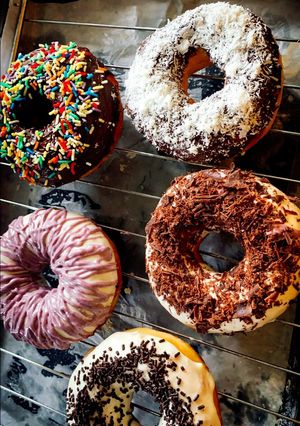 Hình của món Bánh donut không cần lò nướng.