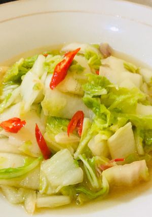 Foto resep Tumis sawi putih