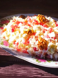 عکسی از دستور سالاد کلم سفید و انار