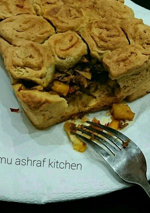 A picture of Potatoe swirl burger.