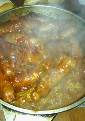 Una foto de Chorizo a la pomarola