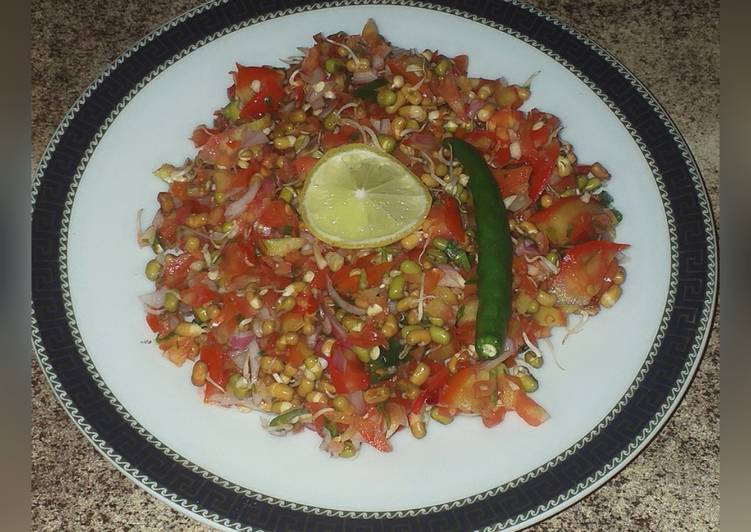 Moong and matki salad