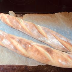 A picture of Baguettes, dry yeast version.
