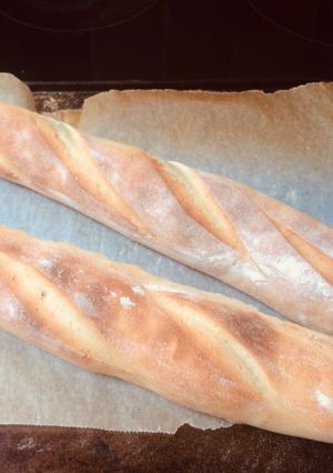 A picture of Baguettes, dry yeast version.