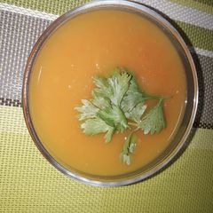 Butternut soup A picture of Butternut soup.