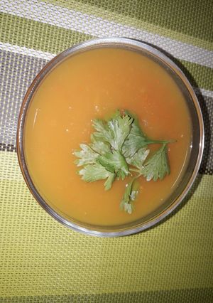 A picture of Butternut soup.