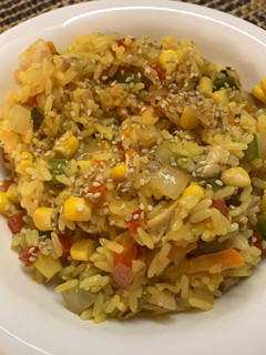 Una foto de Risotto de arroz completo