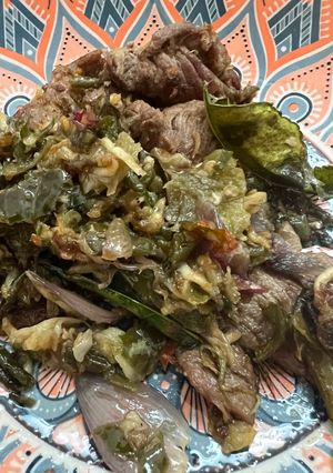 Foto resep Dendeng cabe hijau simple