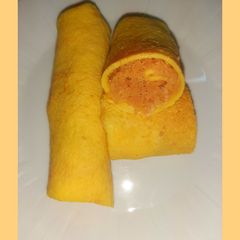 A picture of Coconut milk crepes.