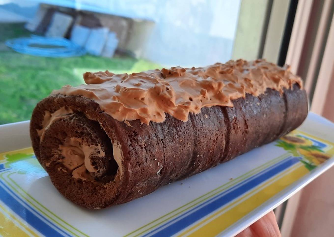 Pionono de chocolate saludable