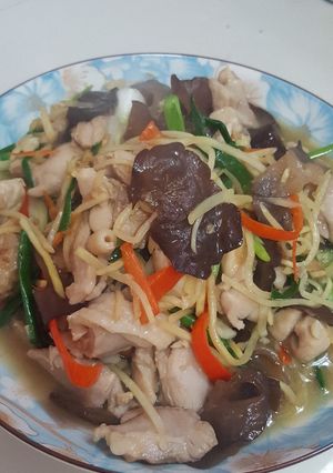 รูปของ ไก่ผัดขิง