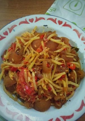 Foto resep Tumis pepaya muda krecek