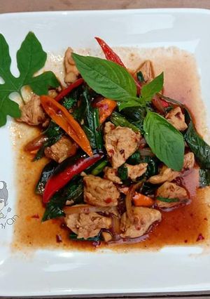 รูปของ ไก่ผัดน้ำพริกเผา
