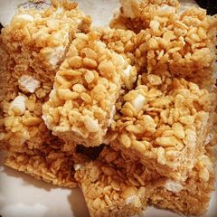 A picture of Homemade Rice Crispy Treats.