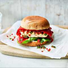 O poză a rețetei Burger Halloumi.