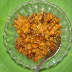 A picture of Black chana veg.