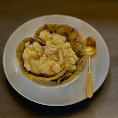 A picture of Anda Halwa or Egg Halwa for Sehri.