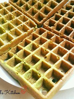 Foto resep Green Tea Crispy Waffle