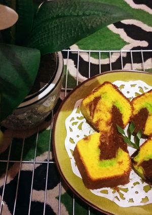Foto resep Bolu Labu kuning marmer bunda thifa ☺️