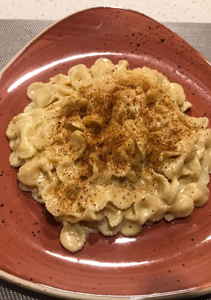 Una foto de Fideos con queso