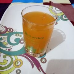 Fresh orange juice with pineapple A picture of Fresh orange juice with pineapple.