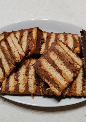 Nutellás-mascarponés kekszsüti recept fotója