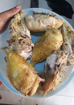 A picture of Boiled chicken.