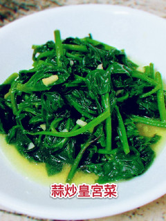 蒜炒皇宮菜 的食譜成品照片