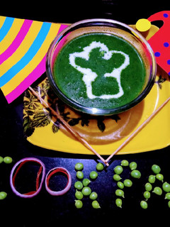 A picture of Palak soup.